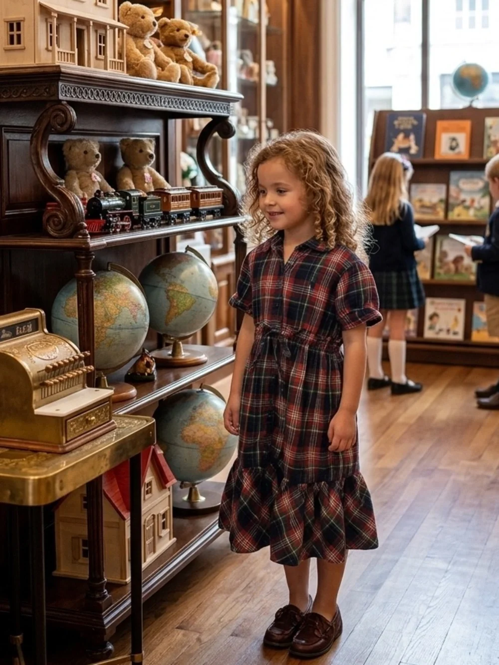 Ralph Lauren Plaid Short Sleeve Flannel Dress